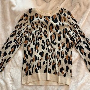 Animal print sweater